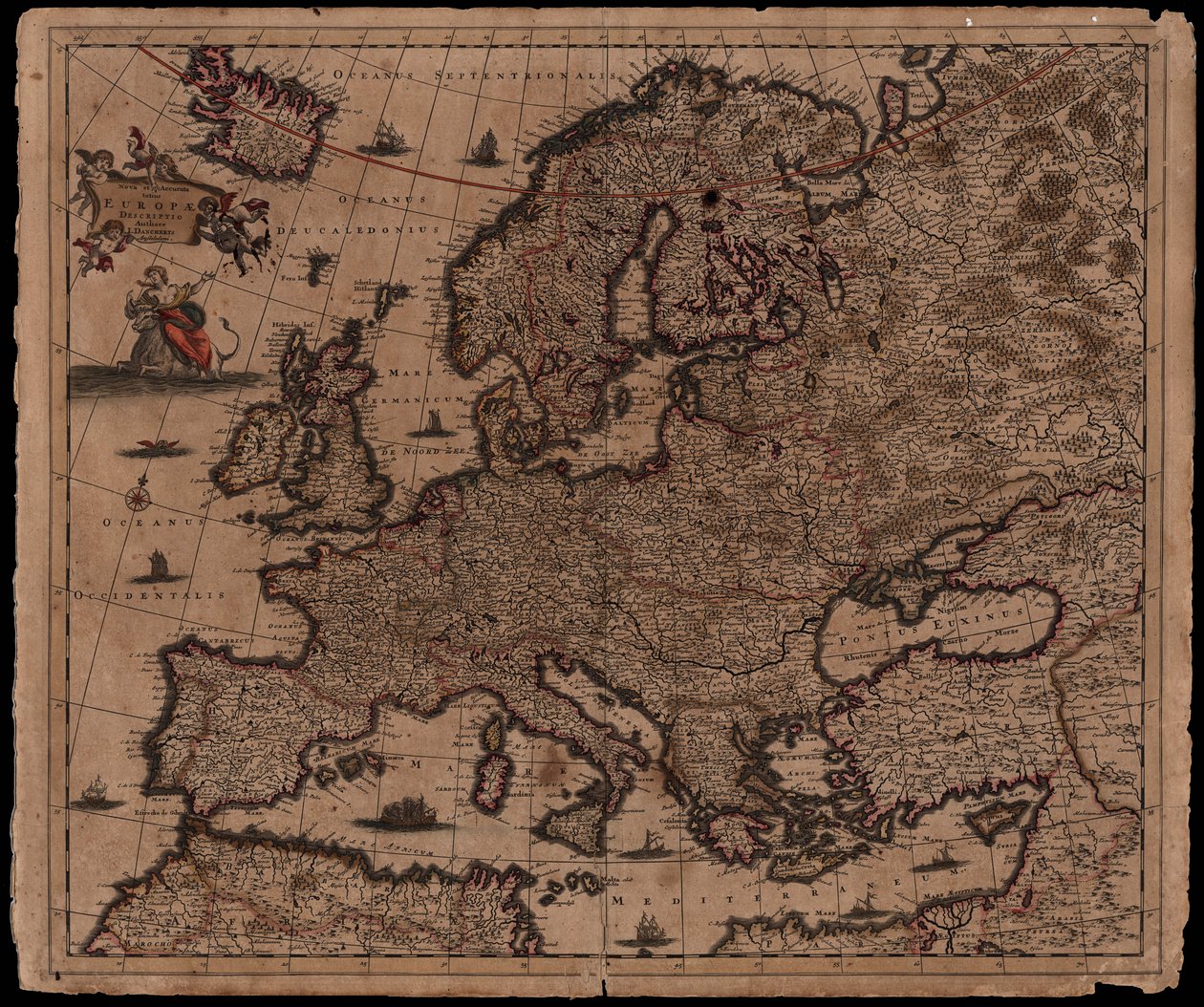 Nova et Accurata totius Europae Descriptio von Justus Danckerts