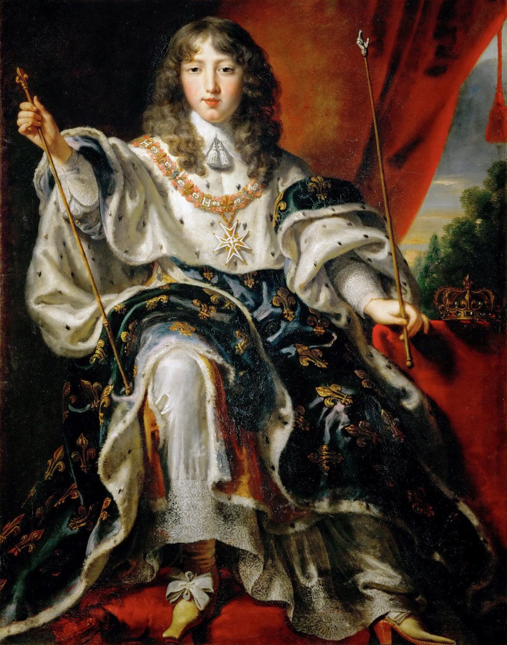 Ludwig XIV., König von Frankreich in seinen Krönungsroben von Justus van Egmont