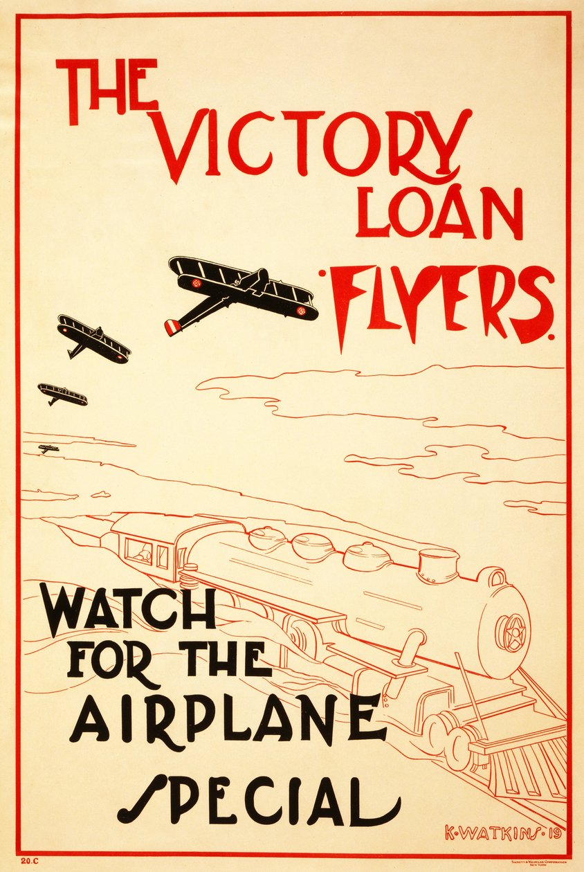 Die Victory Loan Flyers, veröffentlicht 1919 von K. Watkins