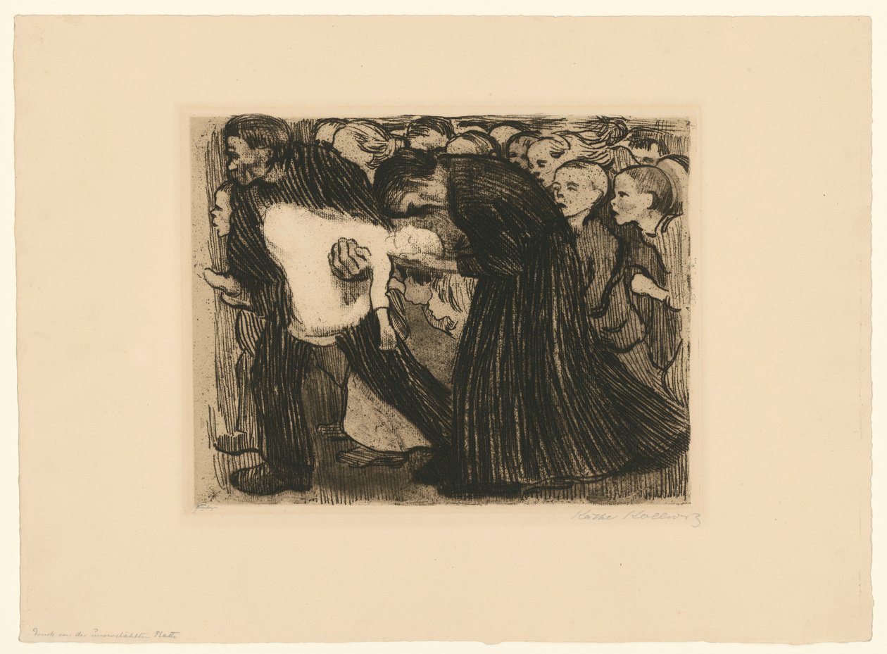 Überfahren (4. Zustand) von Käthe Kollwitz