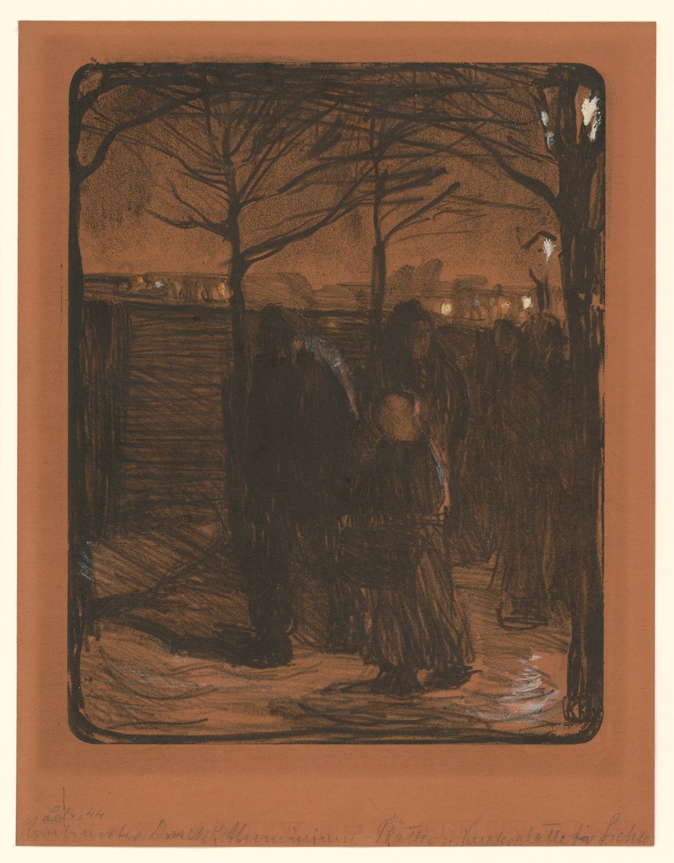 Vorstadt (1. Zustand) von Käthe Kollwitz