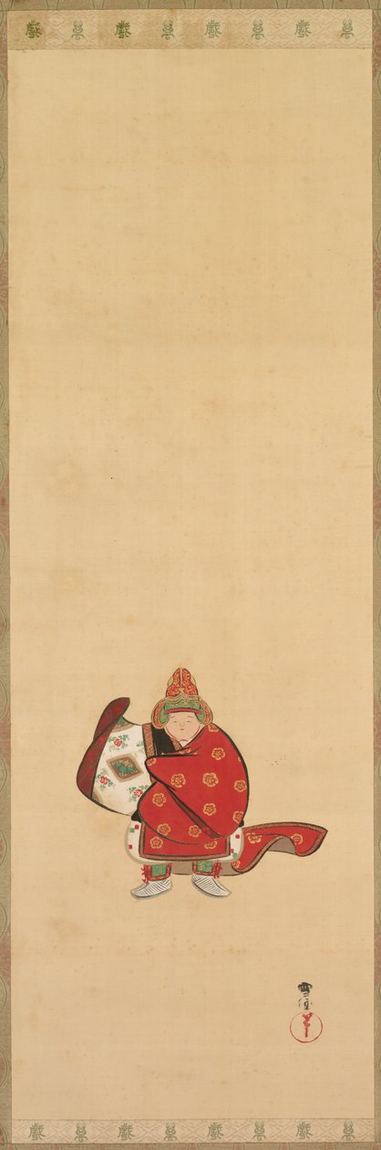 Bugaku-Tänzer, spätes 19.-20. Jahrhundert von Kamisaka Sekka