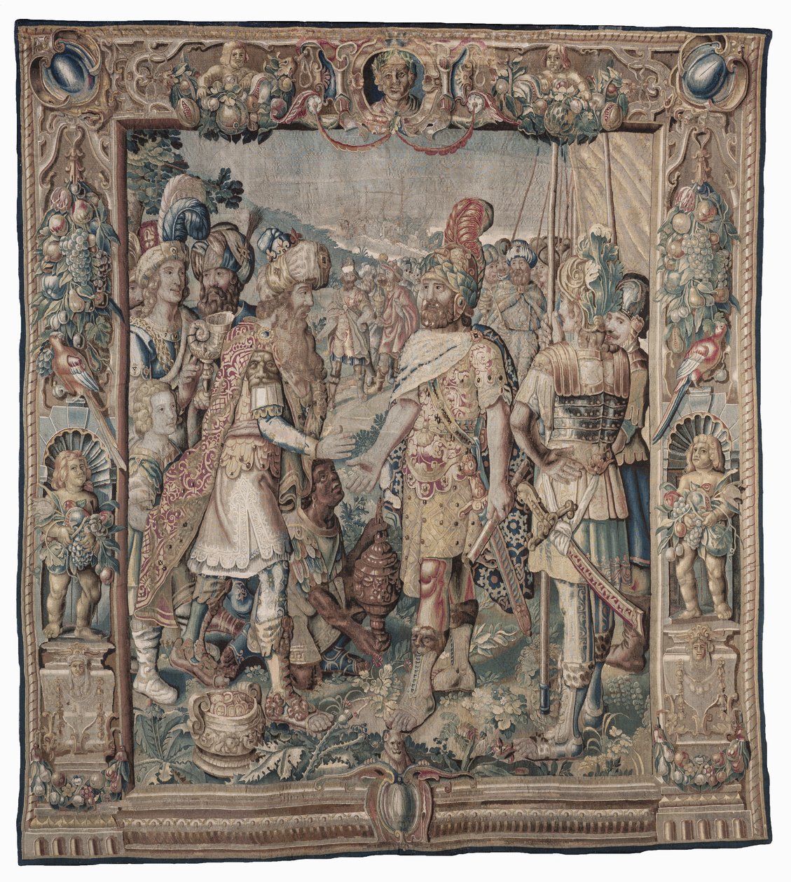 Antonius gewinnt den einzigen römischen Sieg über die Parther von Karel van II Mander