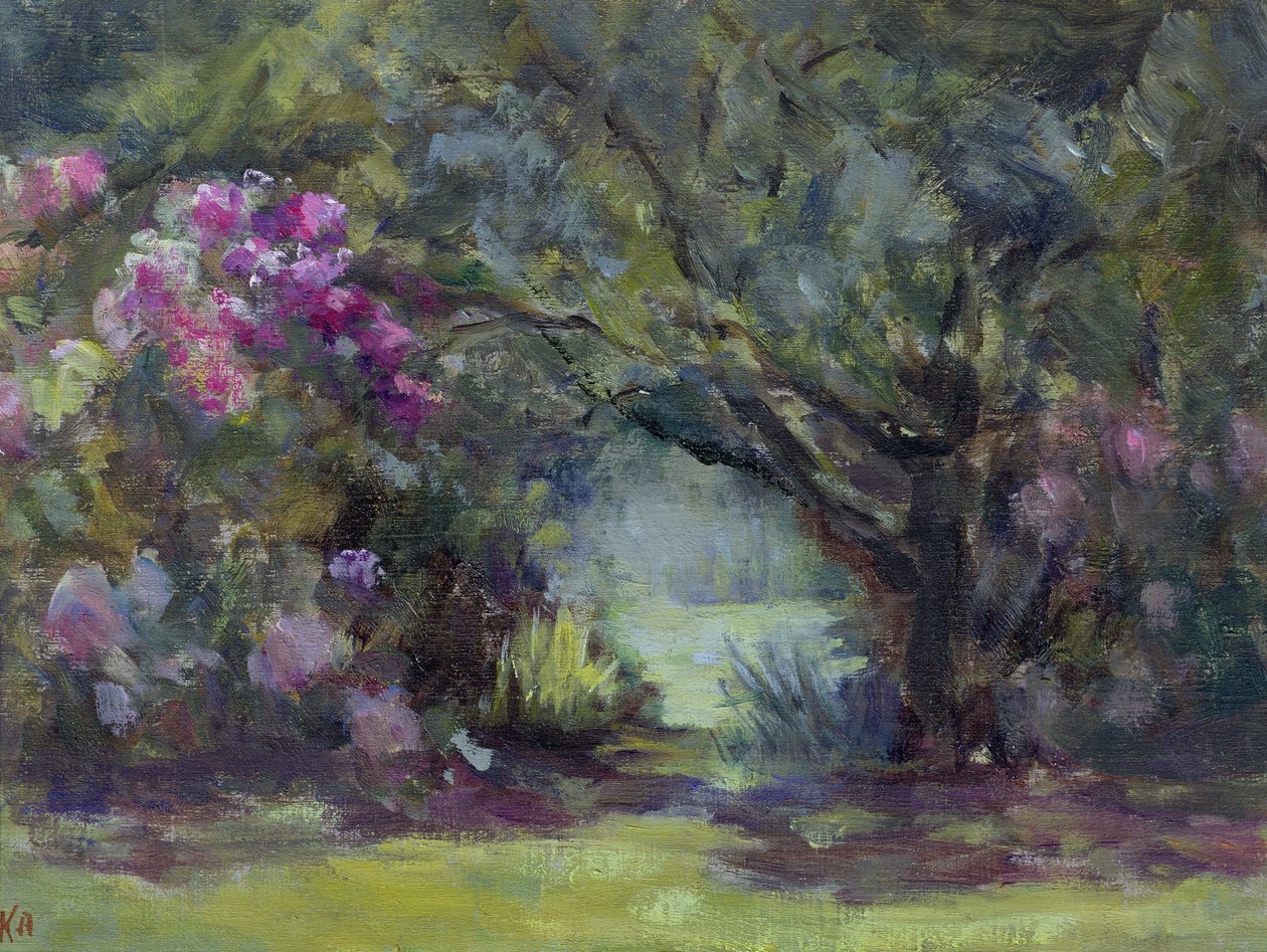 Garten in Curanilahue, Chile, 1998 von Karen Armitage