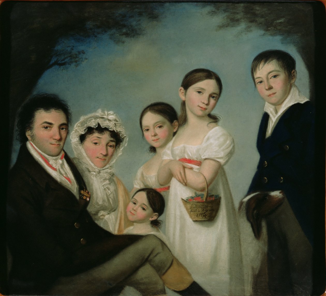 Die Familie Boratynsky, 1816 von Karl Wilhelm Bardou