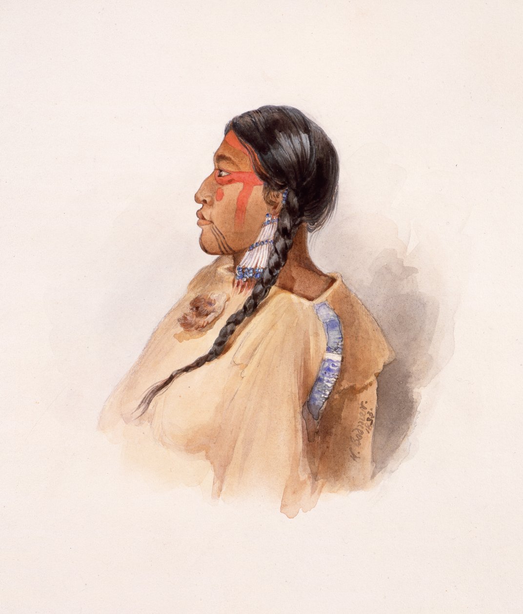 Cree Frau von Karl Bodmer