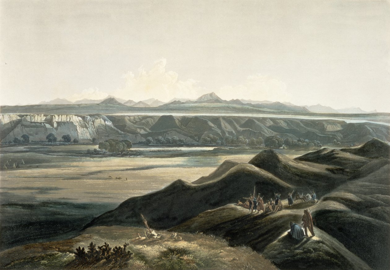 Ansicht der Rocky Mountains, Tafel 44 aus Band 2 von 