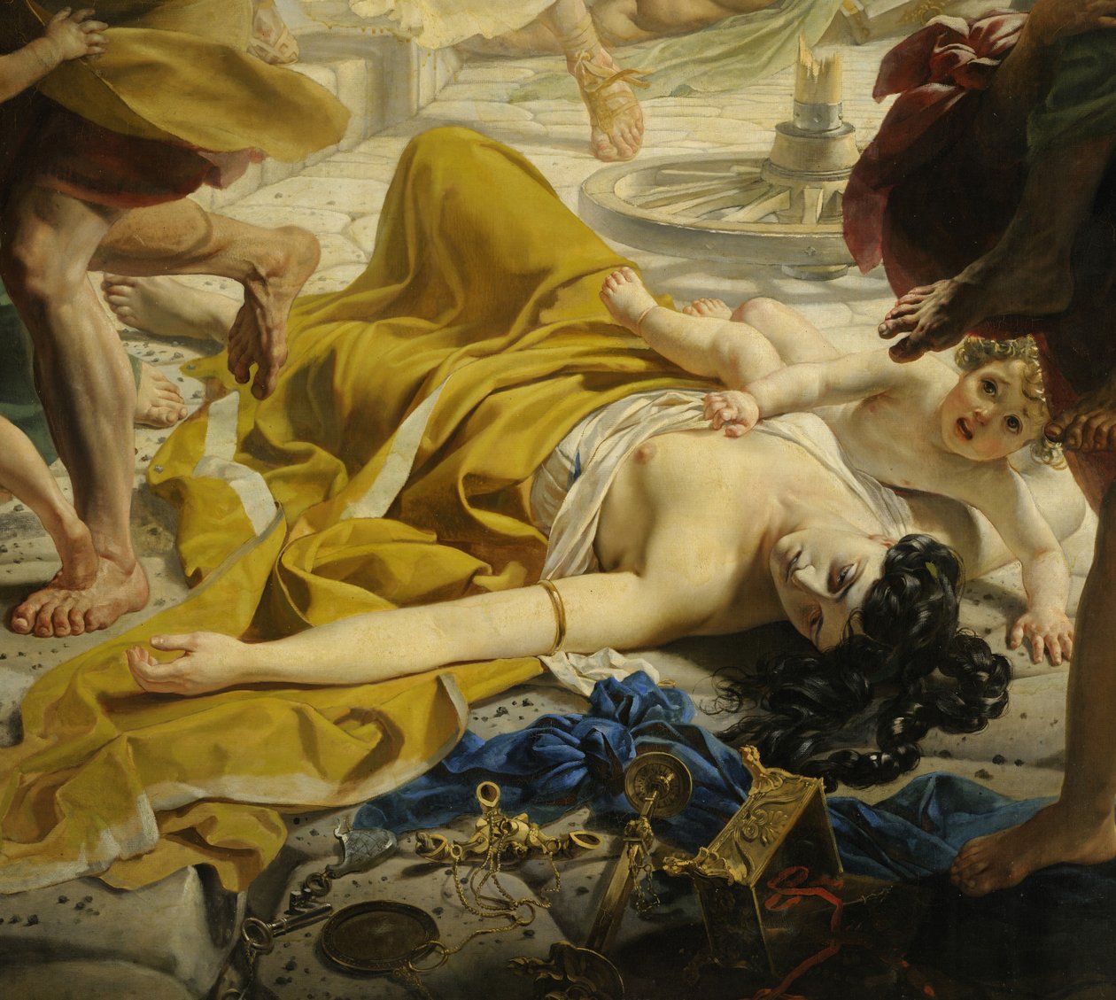 Detail (Der letzte Tag von Pompeji) von Karl Pavlovich Bryullov