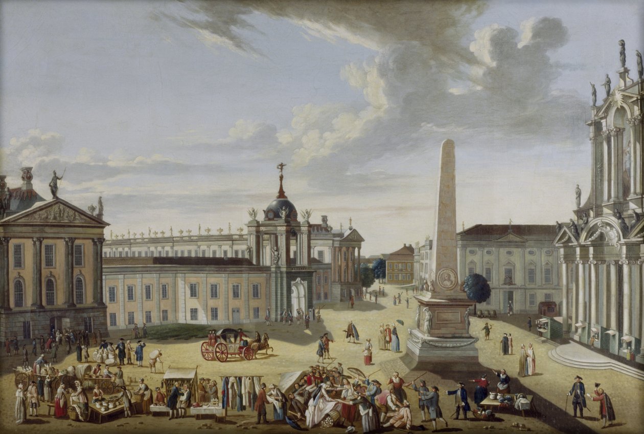 Alter Markt Potsdam - Blick in die Schlossstraße von Karl Christian Wilhelm Baron