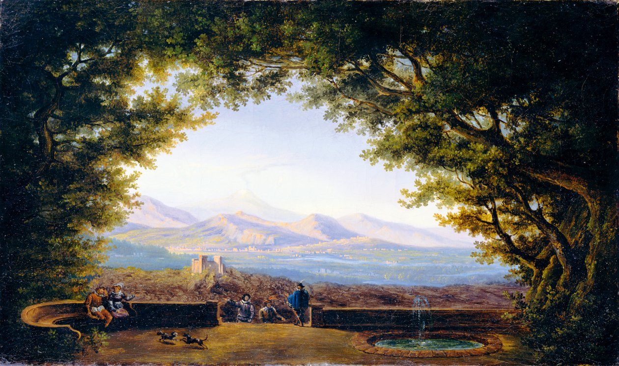Altan mit weitem Fernblick (Kopie nach Karl Friedrich Schinkel) von Karl Friedrich Schinkel