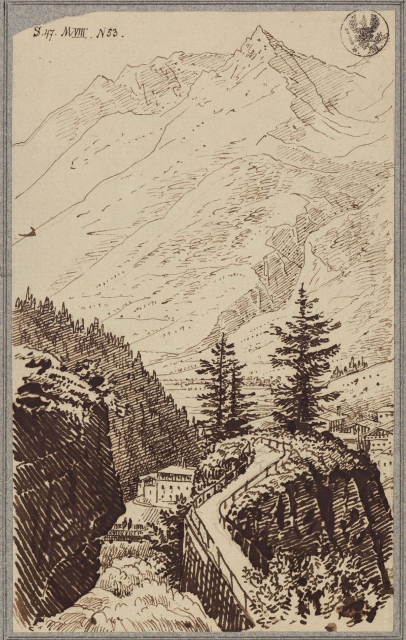Ansicht im Gasteinertal von Karl Friedrich Schinkel