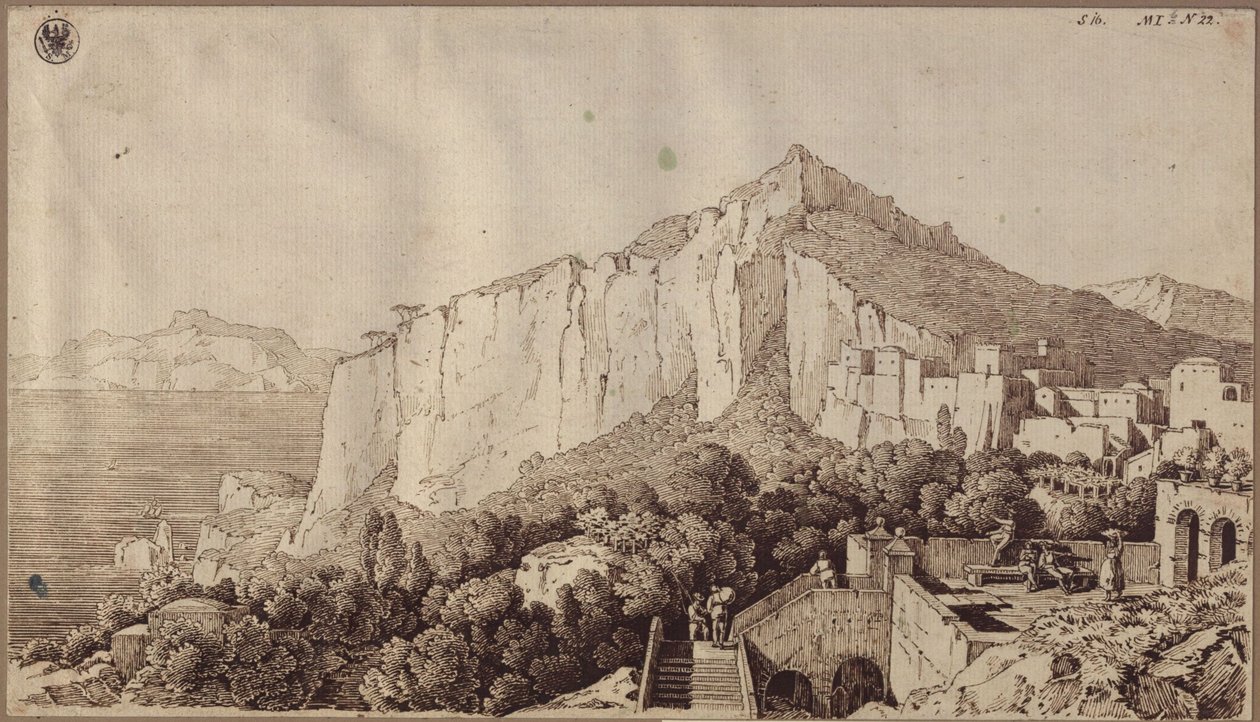 Ansicht von Capri von Karl Friedrich Schinkel