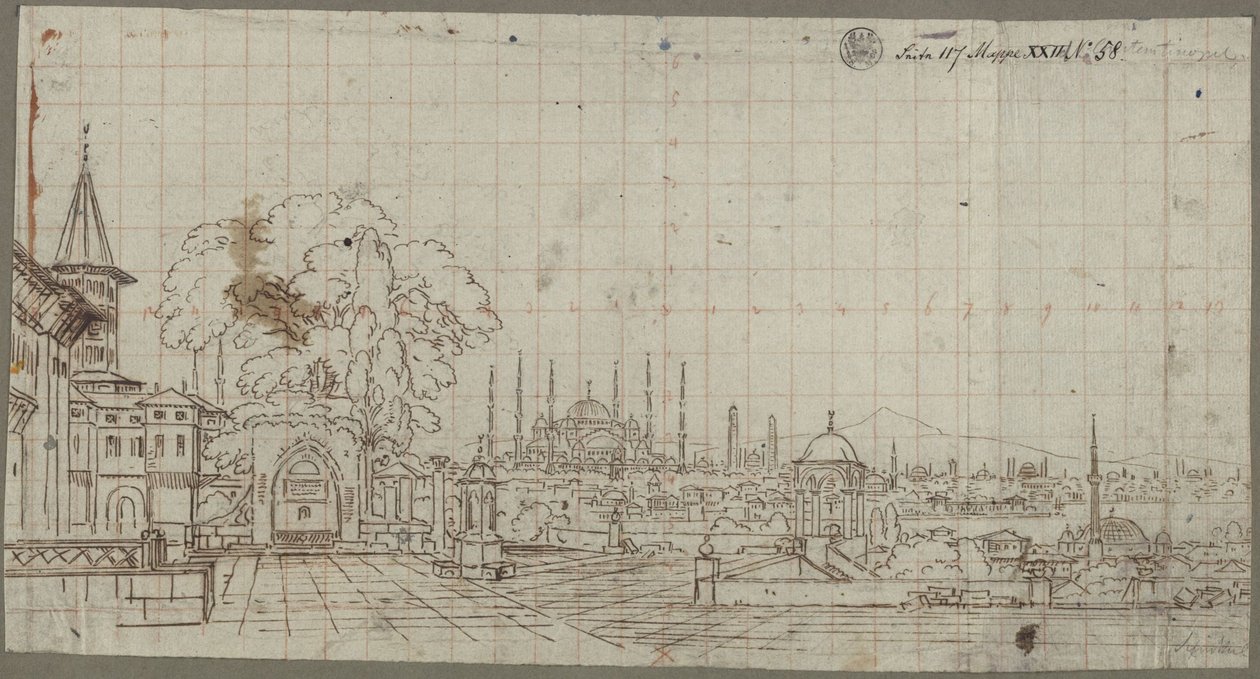 Ansicht von Konstantinopel von Karl Friedrich Schinkel