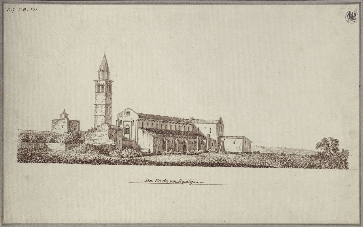 Der Dom Santa Maria in Aquileia von Karl Friedrich Schinkel