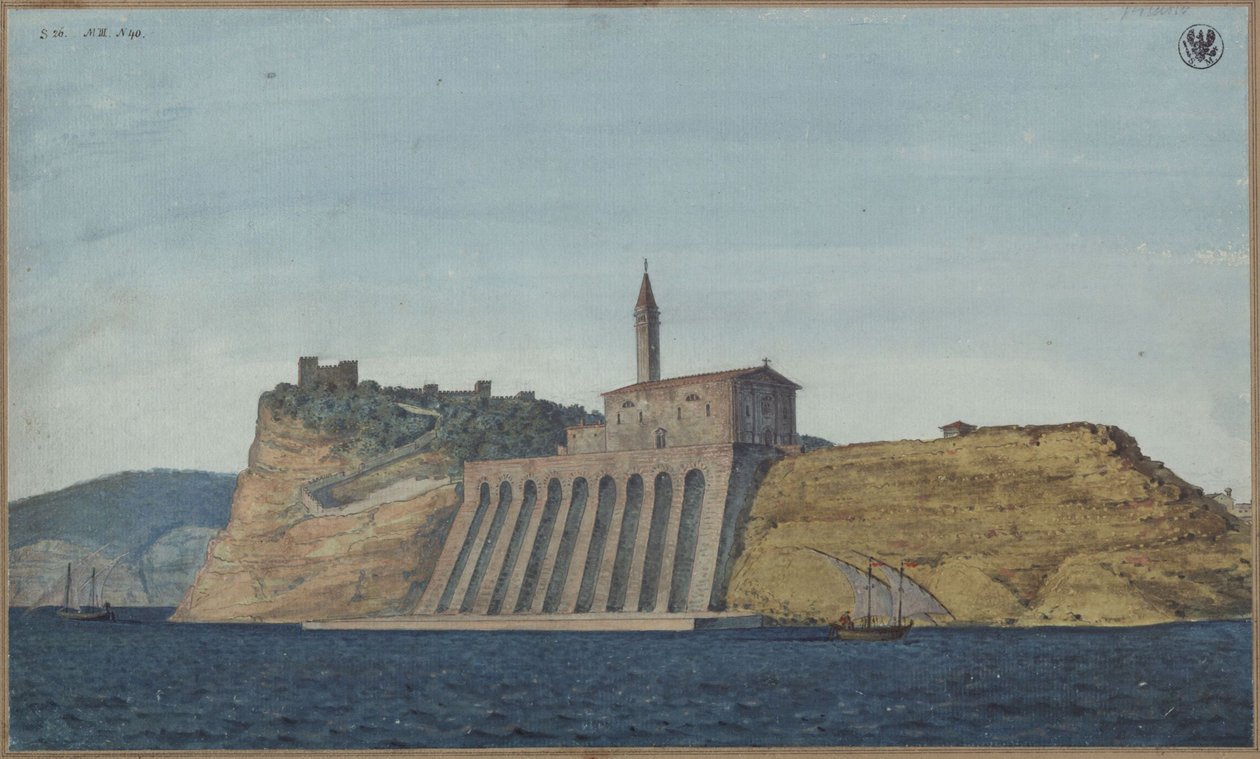 Der Dom von Piran in Istrien von Karl Friedrich Schinkel