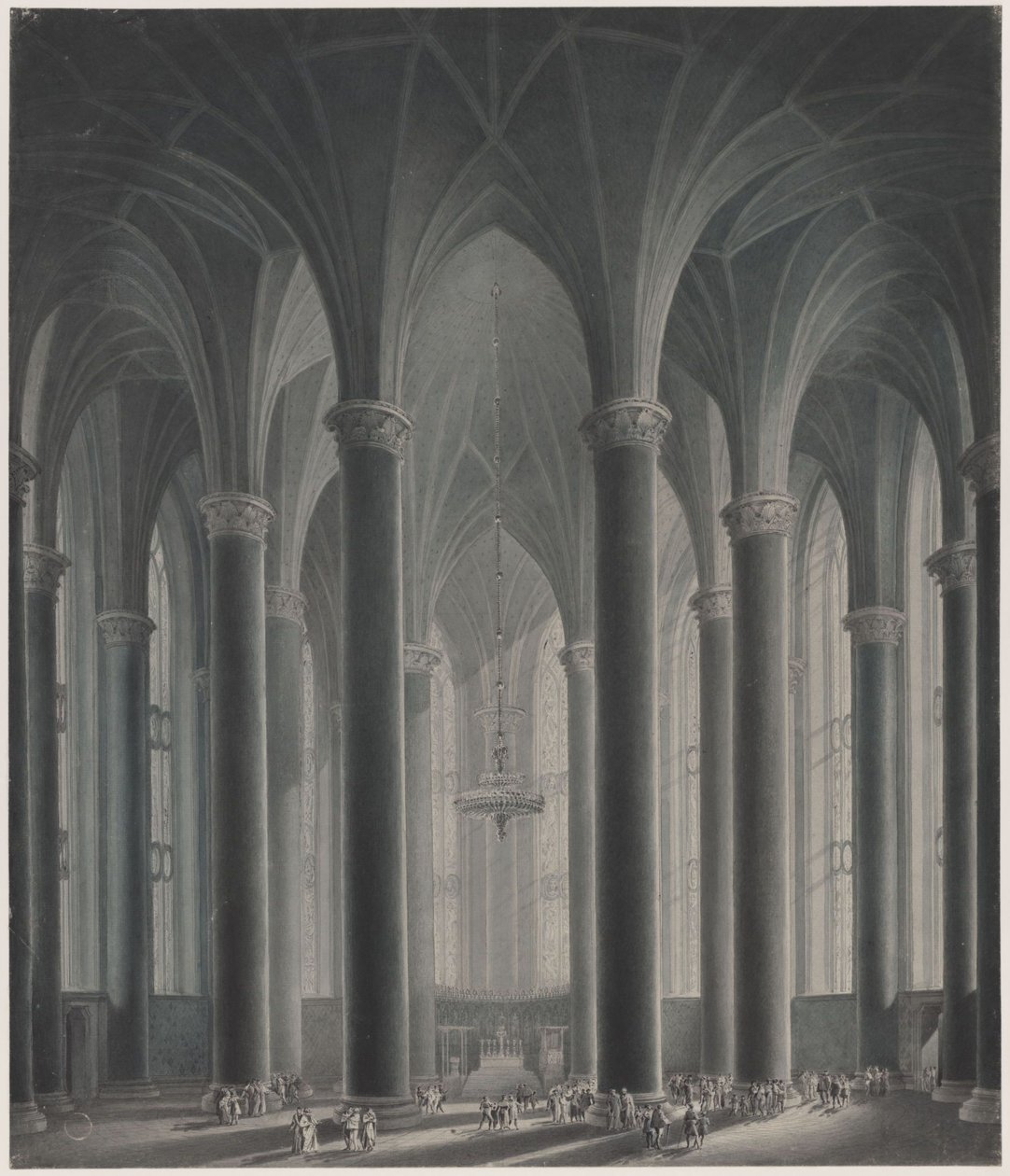 Die Residenz eines Fürsten. Innenansicht von Karl Friedrich Schinkel