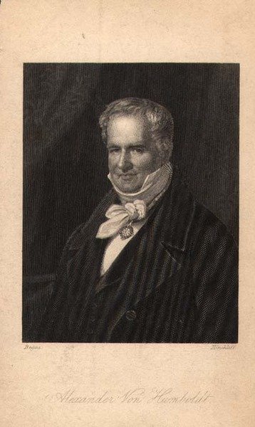 Alexander von Humboldt (1769-1859), graviert von Hinchliff von Karl Joseph (after) Begas