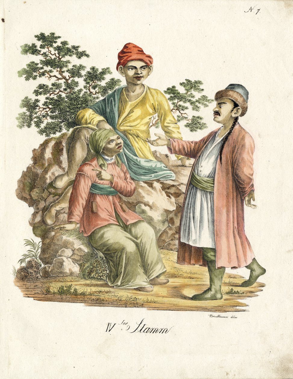 Persische Volkskostüme von Karl Joseph Brodtmann