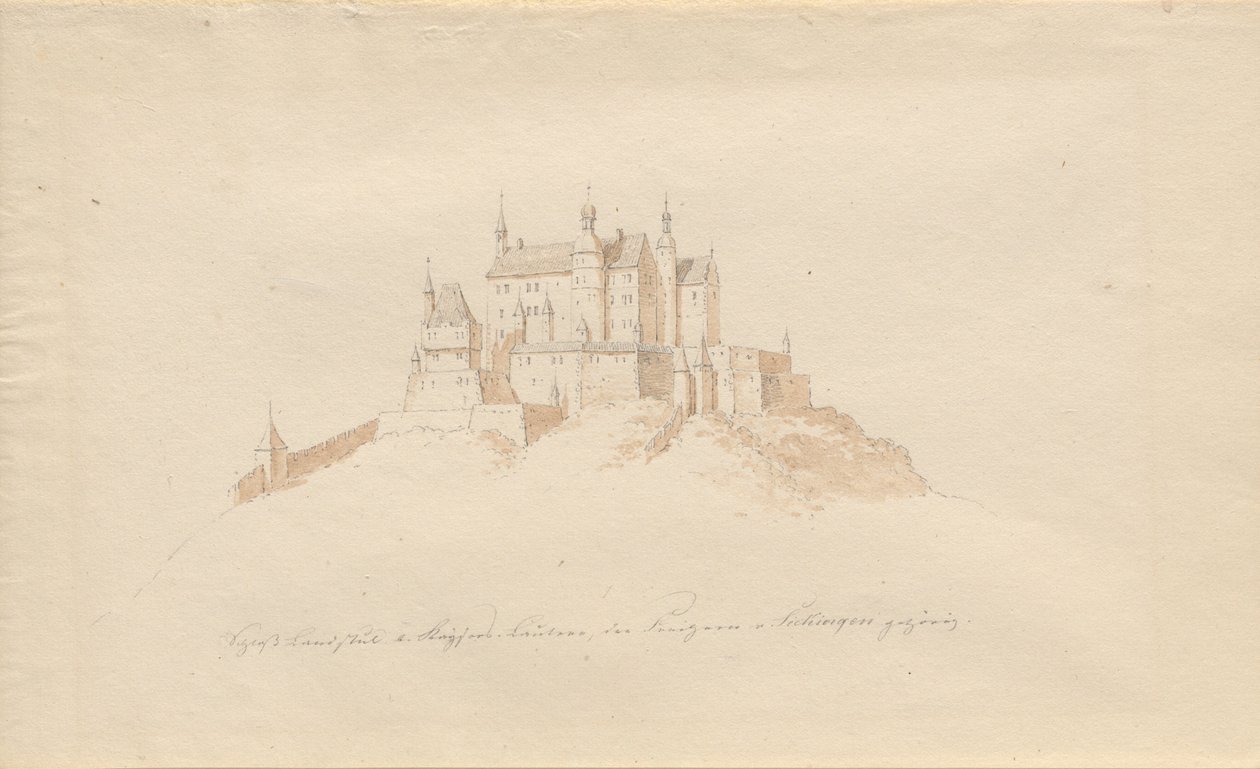 Schloss Landstuhl bei Kaiserslautern, gehörig den Prinzen von Sickingen von Karl Julius Von Leypold