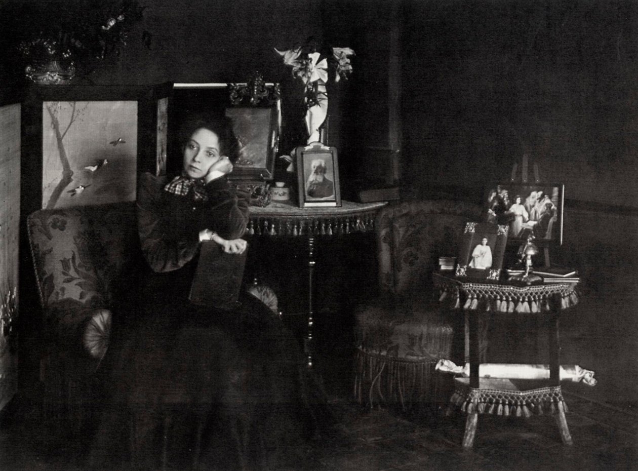Wera Fjodorowna Komissarschewskaja, russische Schauspielerin, ca. 1900 von Karl Karlovich Bulla
