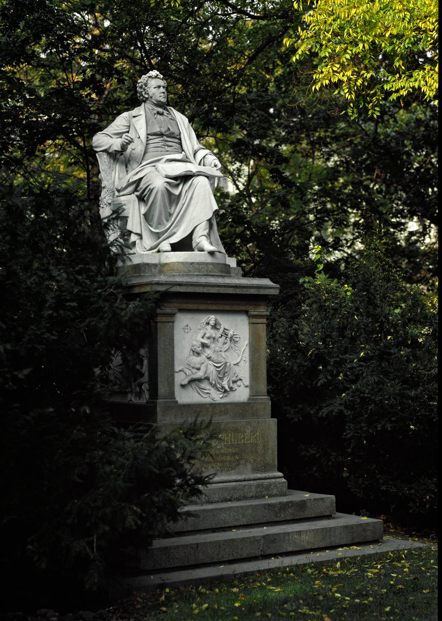 Denkmal zu Ehren des österreichischen Komponisten Franz Peter Schubert (1797-1828) in Wien, Stadtpark, Österreich von Karl Kundmann