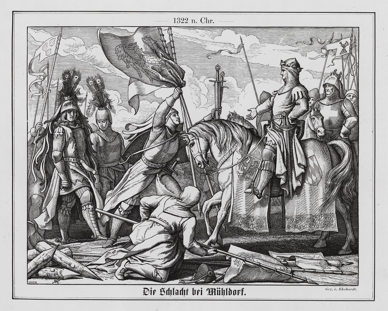 Schlacht von Mühldorf von Karl Ludwig Adolf Ehrhardt