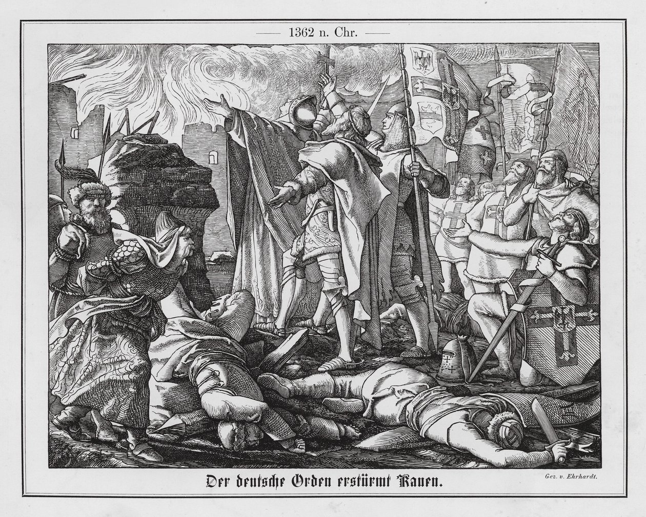 Eroberung von Kaunas durch den Deutschen Orden von Karl Ludwig Adolf Ehrhardt