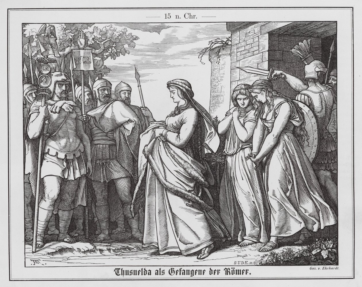 Thusnelda in römischer Gefangenschaft von Karl Ludwig Adolf Ehrhardt