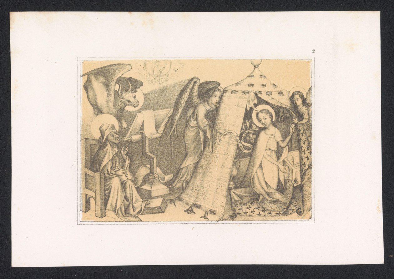 Lukas malt Maria (Entwürfe und Studien eines niederländischen Meisters aus dem XV. Jahrhundert. Nach den in der Königlichen Bibliothek zu Berlin aufbewahrten Originalen) von Karl Palzow