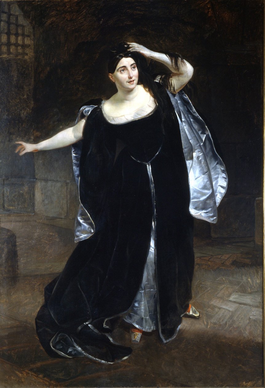 Giuditta Pasta (1797-1865) und „Anne Boleyn“ von Karl Pavlovich Bryullov