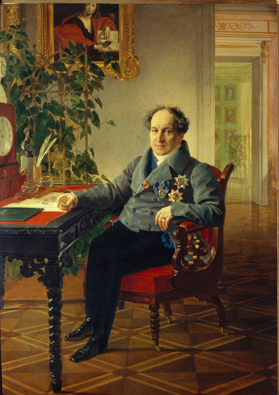 Porträt von Prinz Alexander Nikolajewitsch Golizyn von Karl Pavlovich Bryullov