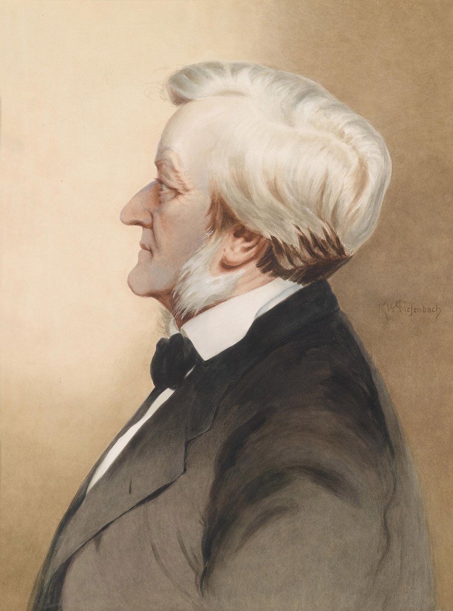 Porträt des deutschen Komponisten Richard Wagner von Karl Wilhelm Diefenbach