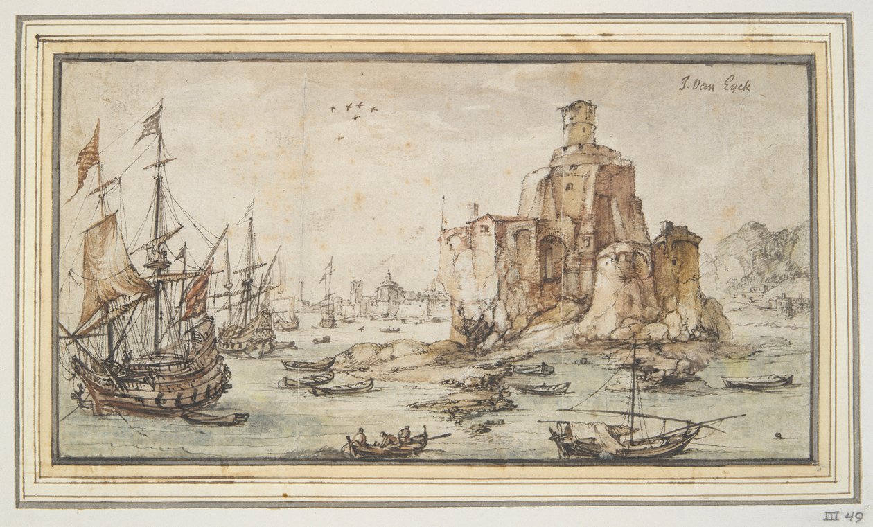 Hafenszene von Kasper van Eyck