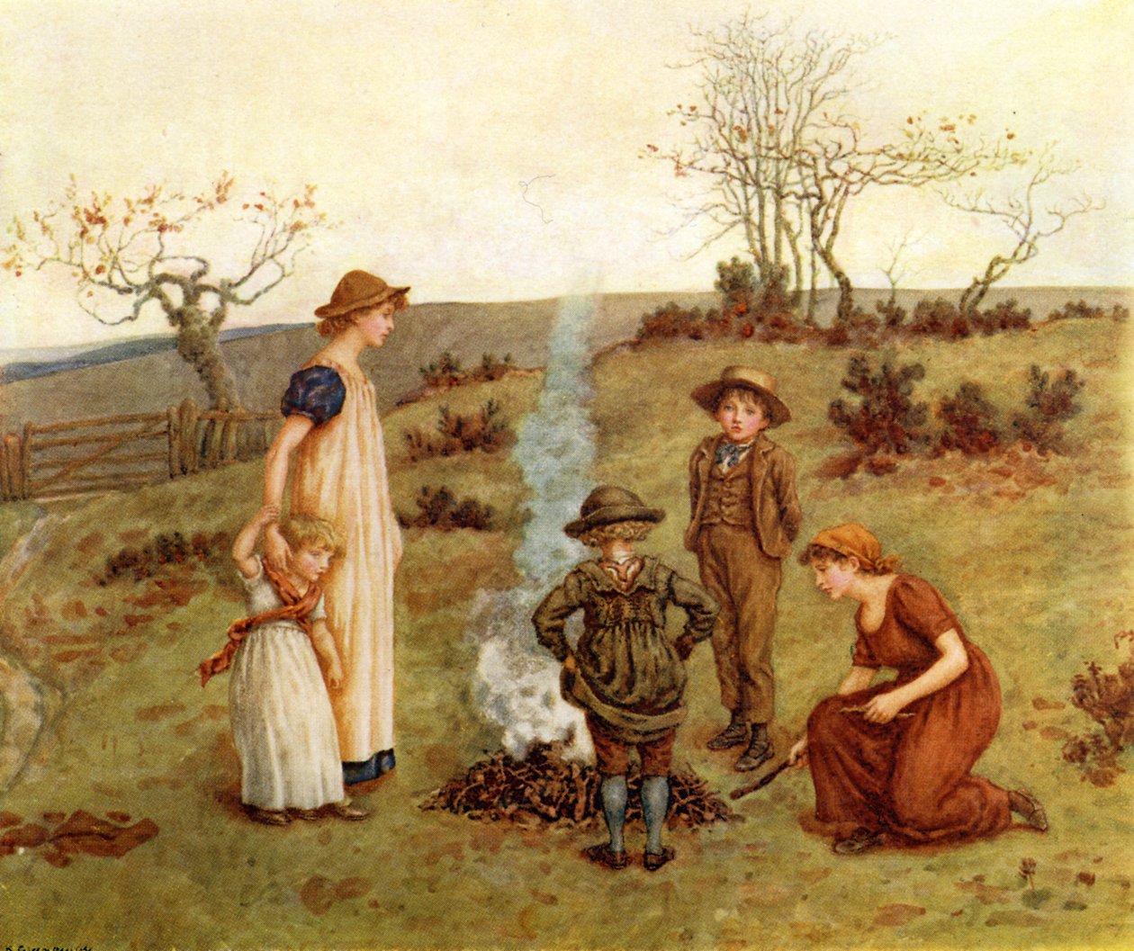 Das Stockfeuer von Kate Greenaway