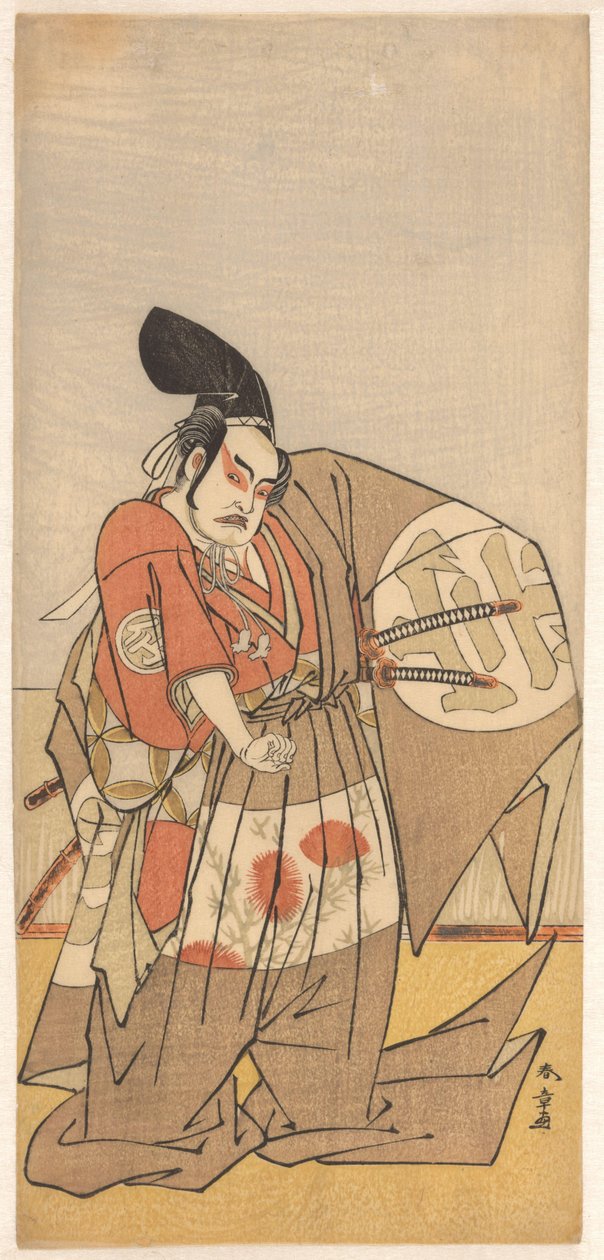Schauspieler als böser kaiserlicher Bote von Katsukawa Shunsho