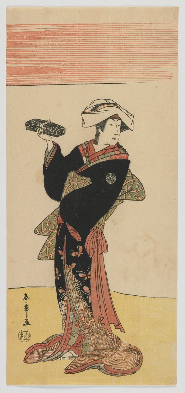 Kabuki-Schauspieler Nakamura Riko, Edo-Periode, ca. 1791-92 von Katsukawa Shunsho