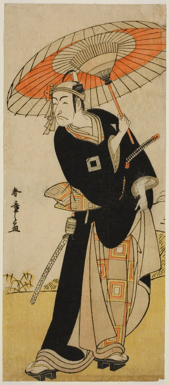 Der Schauspieler Ichikawa Danjuro V als Hanakawado no Sukeroku im Stück Nanakusa Yosooi Soga, aufgeführt im Nakamura-Theater im fünften Monat, 1782 von Katsukawa Shunsho