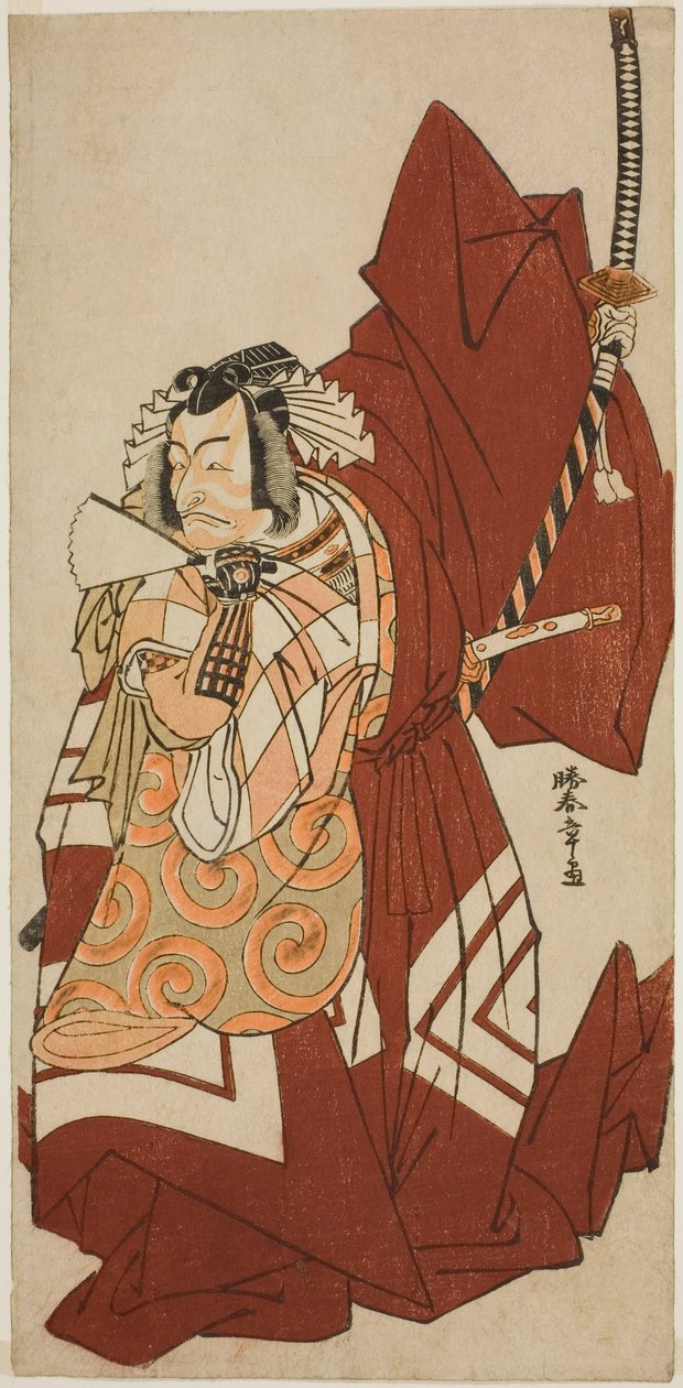 Der Schauspieler Ichikawa Danjuro V als Hannya no Goro im Stück Sugata no Hana Yuki no Kuronushi, aufgeführt im Nakamura-Theater im elften Monat, 1776 von Katsukawa Shunsho