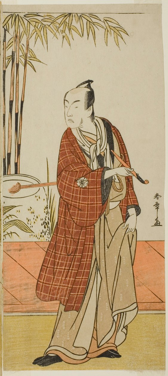 Der Schauspieler Matsumoto Koshiro IV als Honcho-maru Tsunagoro (?) im Stück Hono Nitta Daimyojin (?), aufgeführt im Morita-Theater (?) im siebten Monat, 1777 (?) von Katsukawa Shunsho