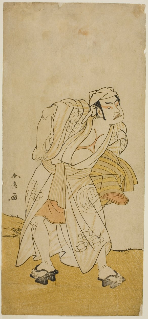 Der Schauspieler Nakamura Sukegoro II in einer unbekannten Rolle von Katsukawa Shunsho