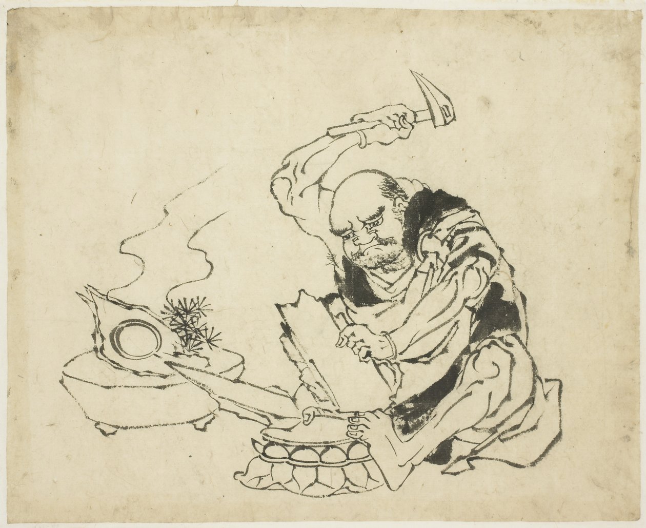 Zen-Mönch verbrennt Bild des Buddha (T