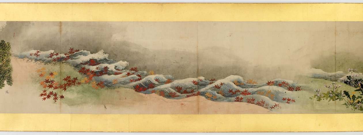 Detail einer Bildrolle mit verschiedenen Bildern, Edo-Periode, 1839 (Detail) von Katsushika Hokusai