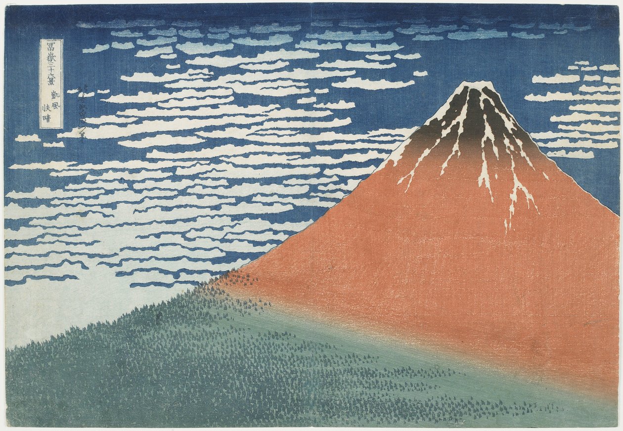 Feiner Wind, klares Wetter, 1831-1834 von Katsushika Hokusai