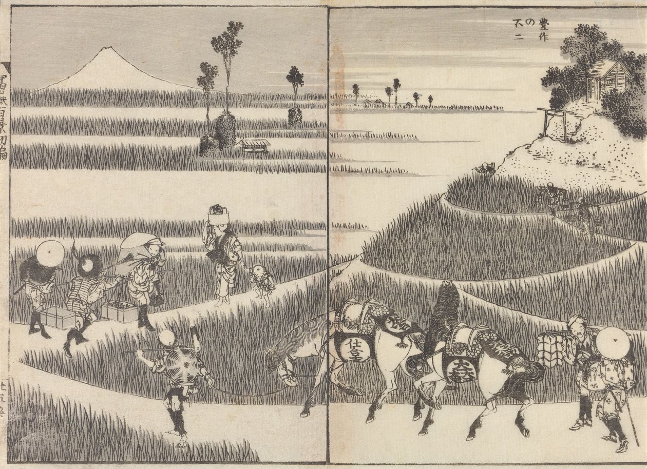 Aus "Hundert Ansichten des Berges Fuji" von Katsushika Hokusai