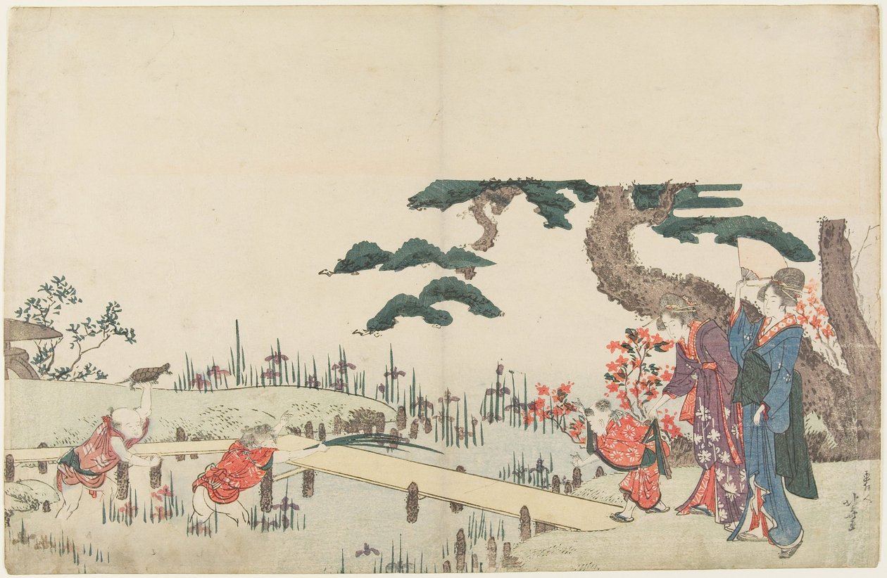 Irisgarten von Katsushika Hokusai