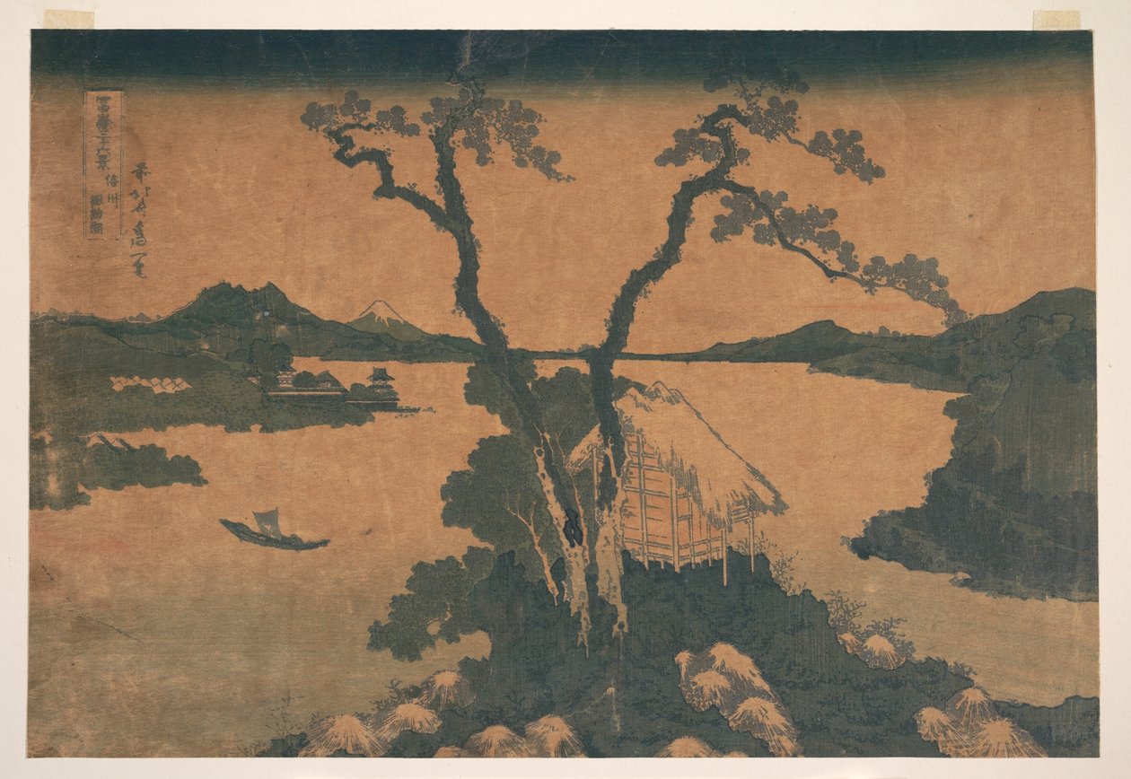 See Suwa in der Provinz Shinano, aus der Serie Sechsunddreißig Ansichten des Berges Fuji von Katsushika Hokusai