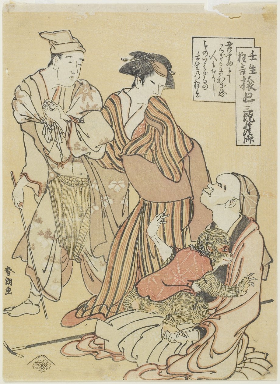 Affenführer, ca. 1790 von Katsushika Hokusai