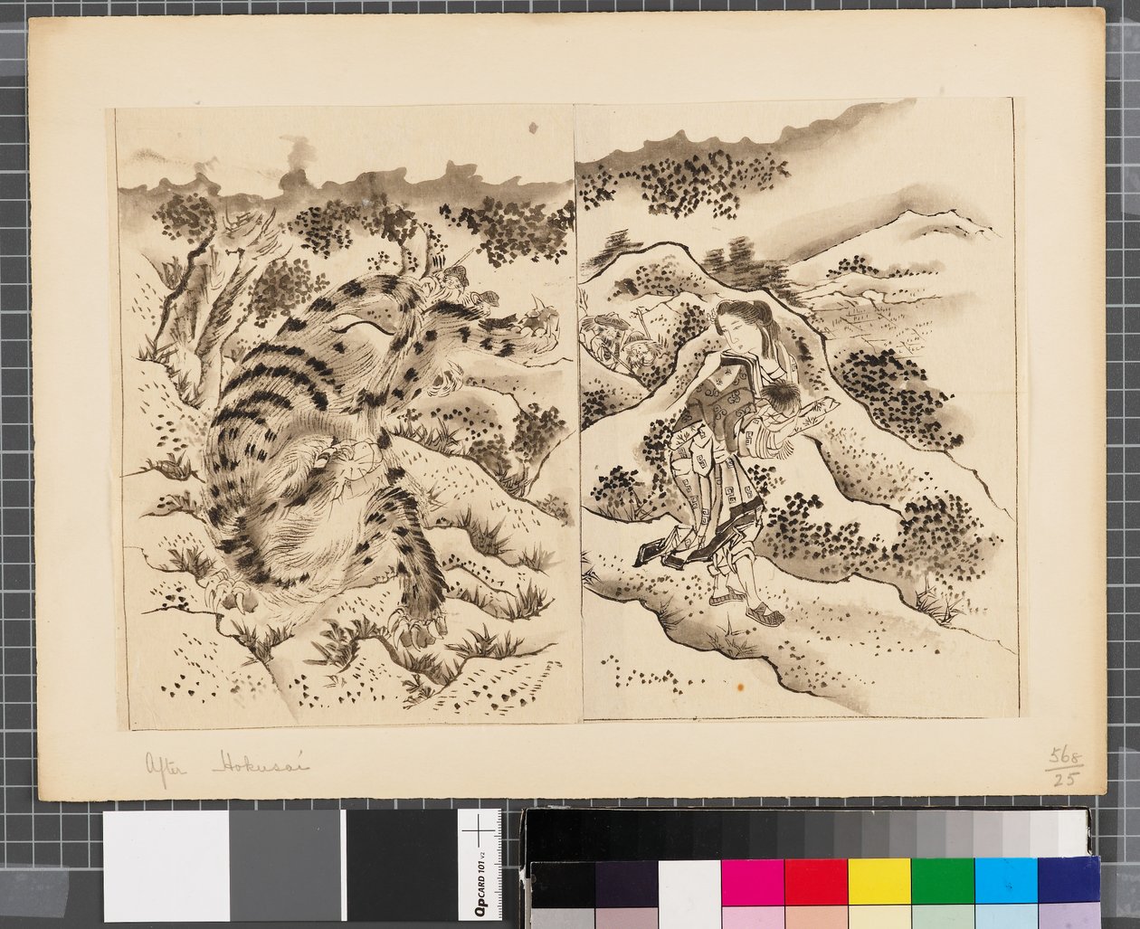 Szenen aus dem Krieg zwischen Japan und Korea, Ende des 18. bis erste Hälfte des 19. Jahrhunderts von Katsushika Hokusai