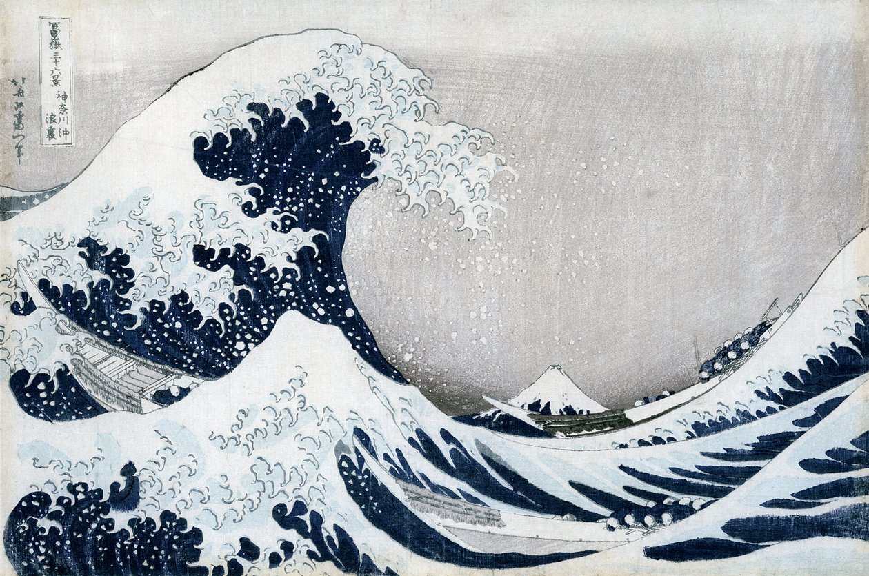 Die große Welle von Kanagawa, aus der Serie 