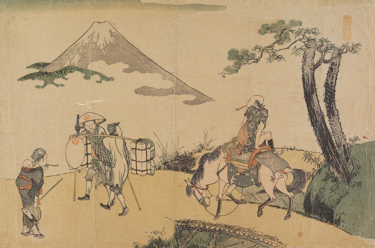 Der Gipfel des Berges Fuji von Katsushika Hokusai